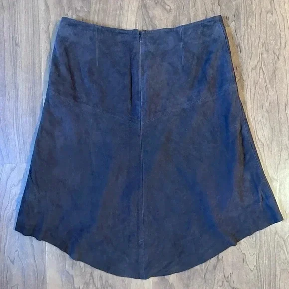 *NWT* Vintage Dead stock BARAMI Goat Suede Brown Skirt Women’s size 8 - Picture 2 of 4